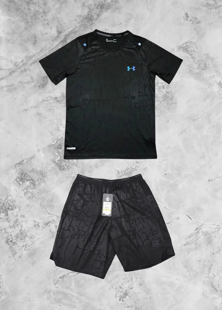 Ensemble UA fluorescents noir