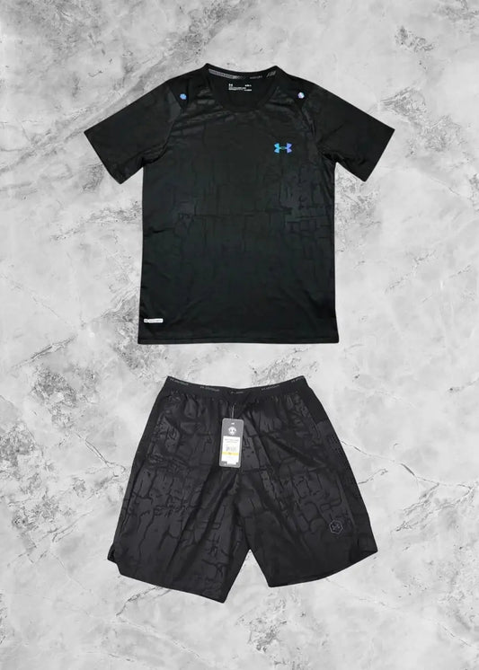 Ensemble UA fluorescents noir