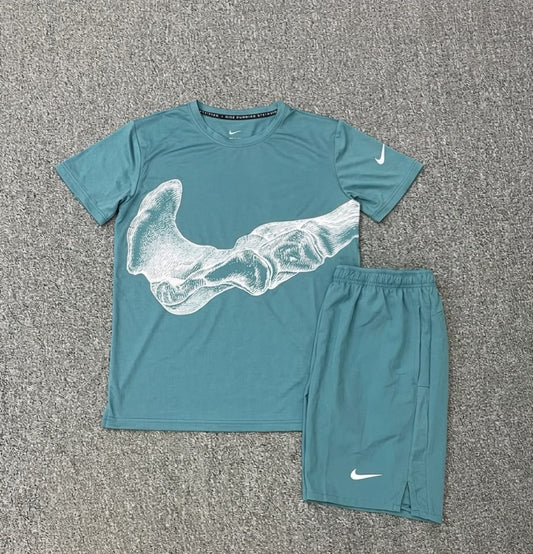 Ensemble Nike Squelette Turquoise
