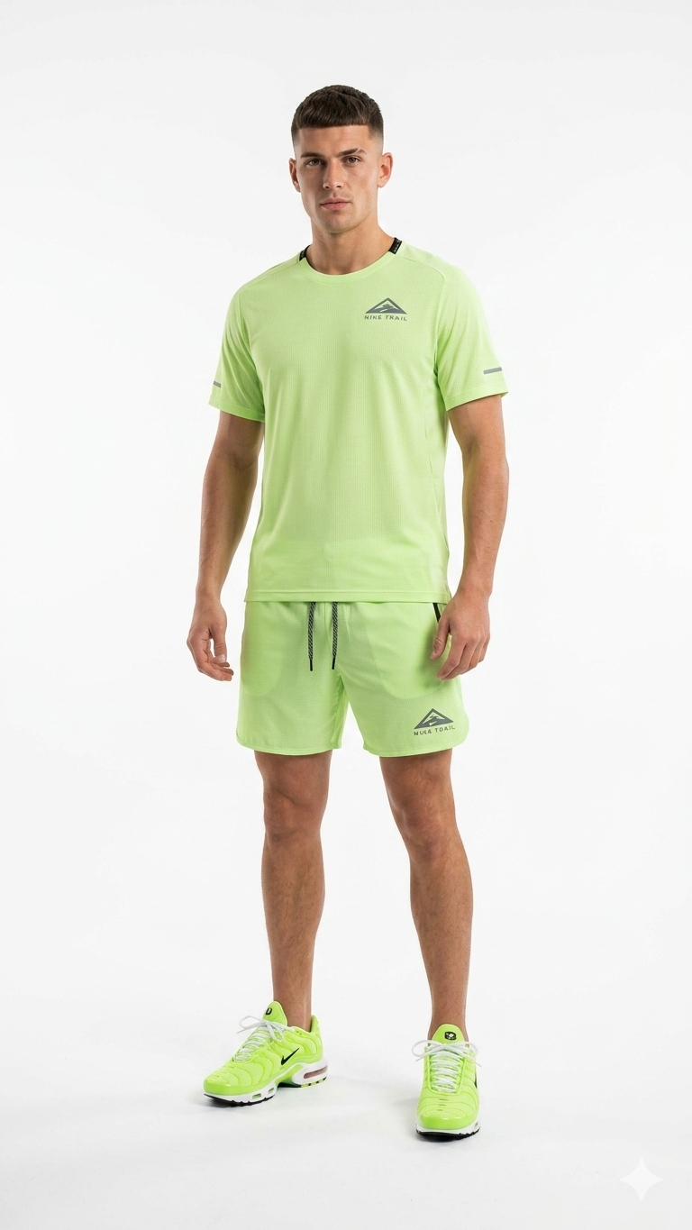 Ensemble Nike Trail Fluo Lime