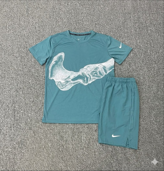 Ensemble Nike Squelette Turquoise